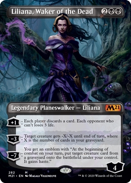 Liliana, Waker of the Dead Magic Core Set 2021 Alternate Art